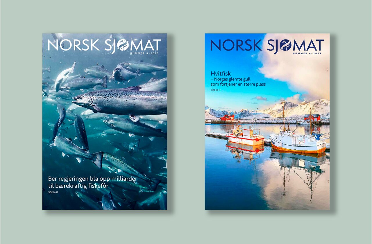 Forsider på Norsk Sjømat.